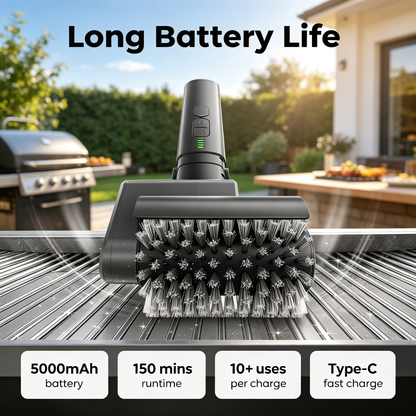 Rechargeable Electric Grill Cleaning Brush