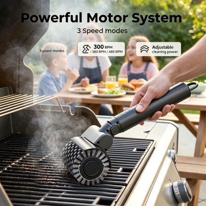 Rechargeable Electric Grill Cleaning Brush