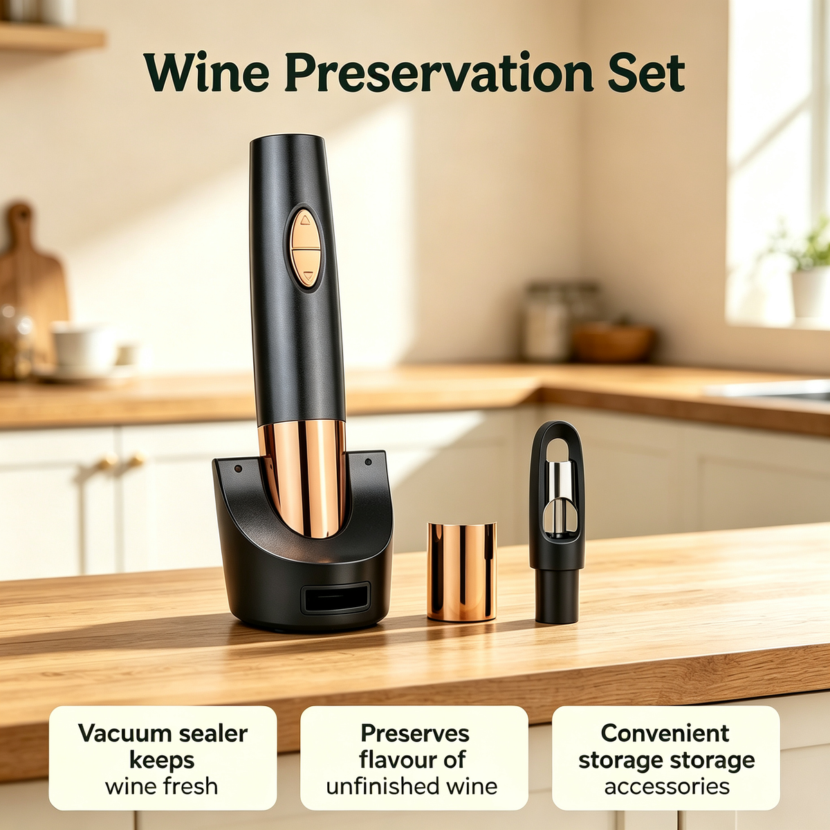 Electric Wine Opener Set