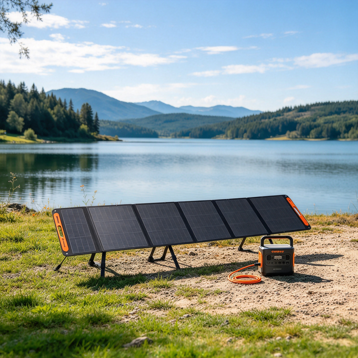 Foldable Portable Solar Panel for Power Statio